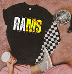 Leave It All On The Field RAMS Softball WHITE DTF Transfer