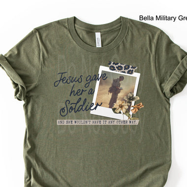Jesus Gave Her a Soldier DTF Transfer