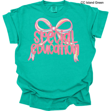 Special Education Pink Bow DTF Transfer (E)