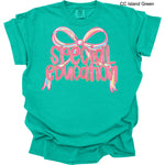 Special Education Pink Bow DTF Transfer (E)