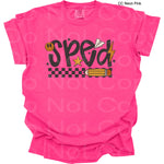 Sped Black Check Smiley DTF Transfer (SCD)