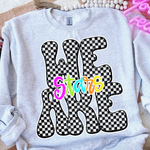 We Are Stars Check Rainbow Mascot DTF Transfer