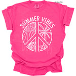 Summer Vibes Peace Sign DTF Transfer