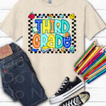 Third Grade Check Box DTF Transfer (E)