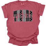 Tigers with Leopard Check Stars DTF Transfer (E)