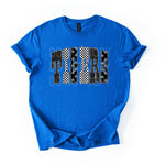 Tigers with Leopard Check Stars DTF Transfer (E)