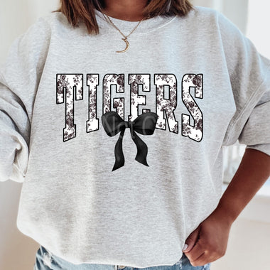 Tigers Black Toile DTF Transfer
