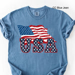 Faux Glitter Flag DTF Transfer