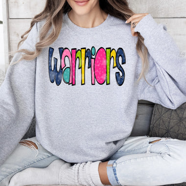 Bold Colorful Warriors DTF Transfer
