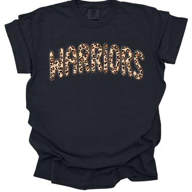 Warriors Leopard Print Mascot DTF Transfer (E)