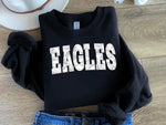 White Camo Eagles Mascot DTF Transfer (E)