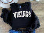 White Camo Vikings Mascot DTF Transfer (E)