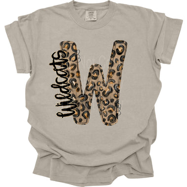 Wildcats Leopard Initial DTF Transfer (KI)