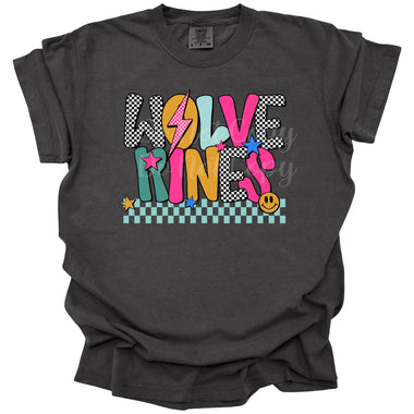 Wolverines Mix Print Preppy Mascot DTF Transfer