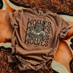Wolves Camo Stacked Mascot DTF Transfer