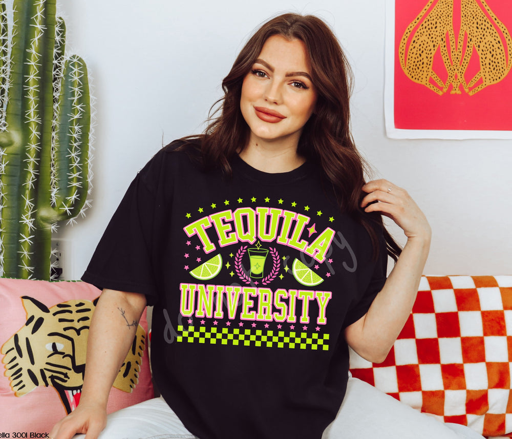 Tequila University Screen Print High Heat Transfer J6 Wills Creek Designs