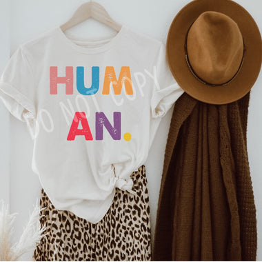 Human Screen Print High Heat Transfer B25