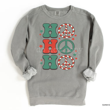 Ho Ho Ho Peace Screen Print High Heat Transfer V16