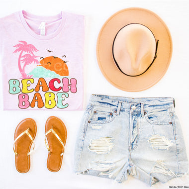 Beach Babe Screen Print High Heat Transfer S33