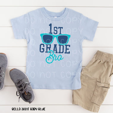 “No restocks” 1st Grade Bro Toddler 8” Screen Print Transfer i1