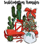 Cactus Christmas Sublimation Transfer