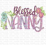 Blessed Nanny Sublimation Transfer