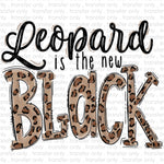 Leopard is the new Black Sublimation Transfer