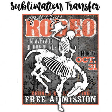 Spooky Rodeo Sublimation Transfer