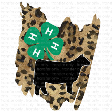 4h Cow Sublimation Transfer
