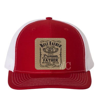 Best Father Leather Patches *Patch Only*
