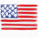 Watercolor Flag Sublimation Transfer
