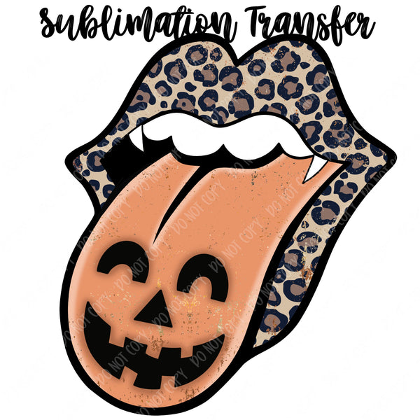 L.V. Lips Halloween Orange Black- Sublimation Transfer – Classy Crafts