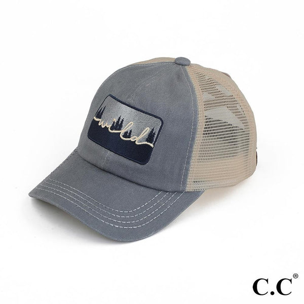 Wild C.C. Beanie Brand Ponytail Hat