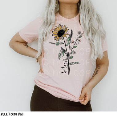 Bloom Flower Screen Print Transfer High Heat W57