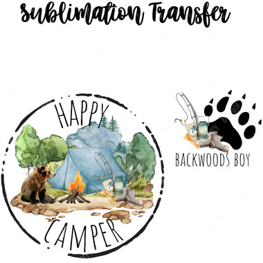 Happy Camper Boy Sublimation Transfer