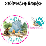 Happy Camper Girl Sublimation Transfer