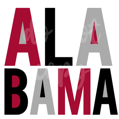 Alabama Color Block Digital Download