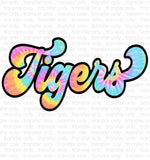 Tigers Tie Dye Sublimation Transfer