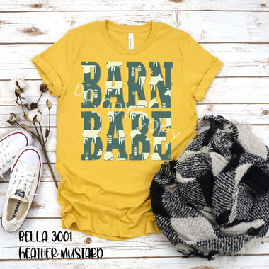 "No restocks" Barn Babe Screen Print Transfer *High Heat* U1