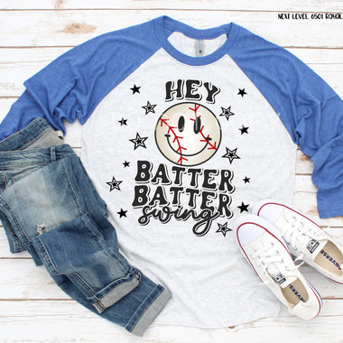 Hey Batter Batter Screen Print High Heat Transfer U167