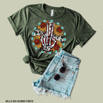 Skeleton Hand Screen Print Transfer High Heat U22