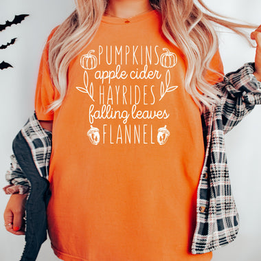 Pumpkins Flannels Screen Print Transfer R6
