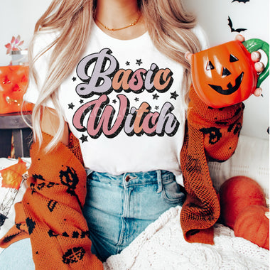 “No restocks” Basic Witch Screen Print High Heat Transfer V151