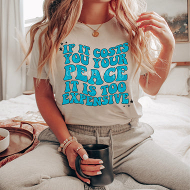 Cost your Peace Screen Print High Heat Transfer J23