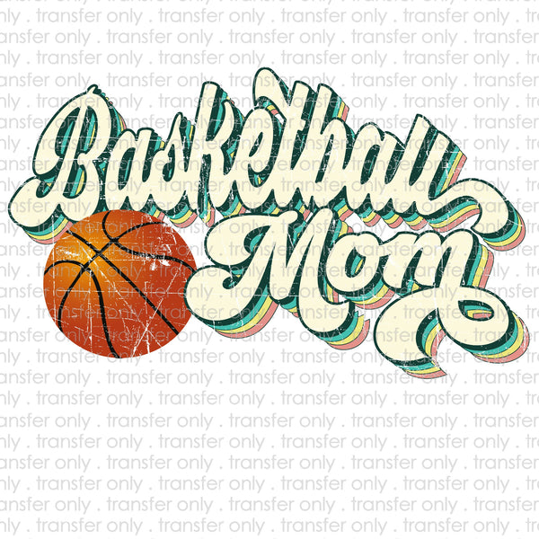 Basketball Mom Retro Sublimation Transfer