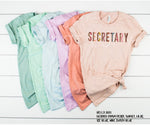 Secretary Screen Print High Heat Transfer C36