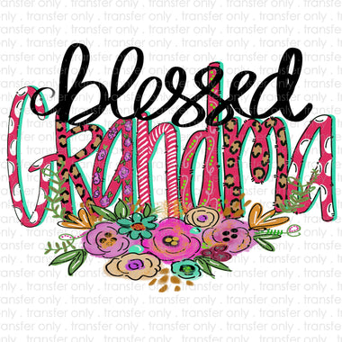 Blessed Grandma Sublimation Transfer