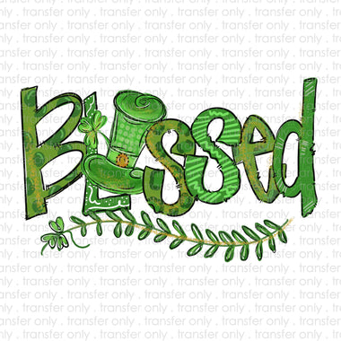 Blessed St Patricks Day Sublimation Transfer