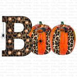 Boo Leopard Pumpkins Sublimation Transfer