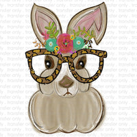 Bunny Glasses Sublimation Transfer
